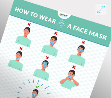 How to Wear a Mask infographic